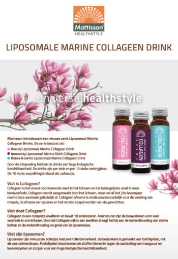 Mattisson Flyer liposomaal collageen drink A5 (1 Stuks)