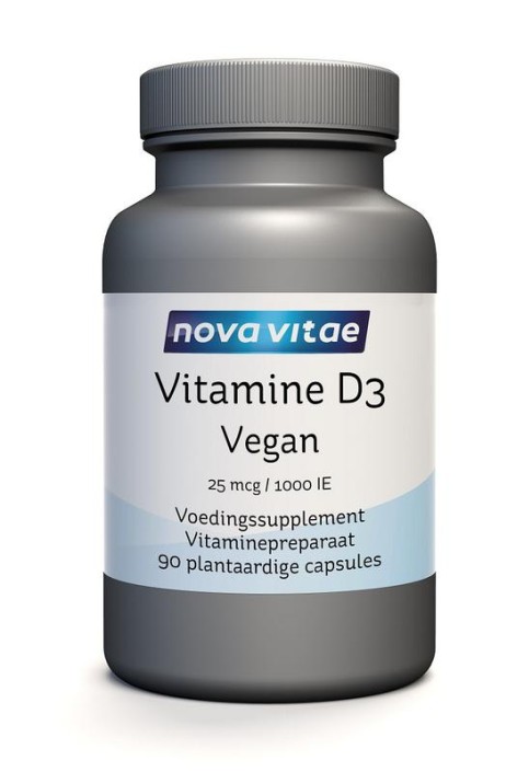 Nova Vitae Vitamine D3 1000IE/25mcg vegan (90 Vegetarische capsules)