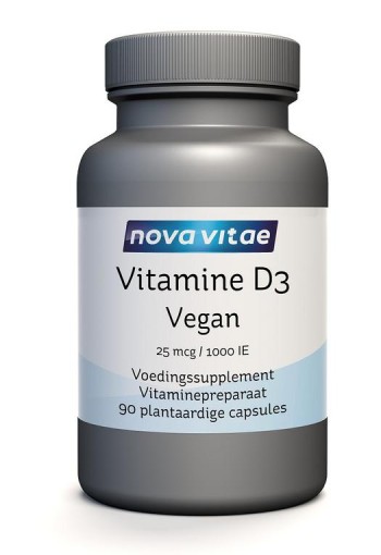 Nova Vitae Vitamine D3 1000IE/25mcg vegan (90 Vegetarische capsules)