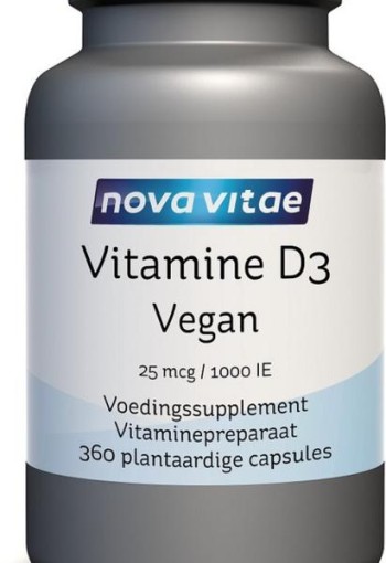 Nova Vitae Vitamine D3 1000IE/25mcg vegan (360 Vegetarische capsules)