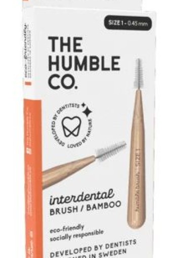 The Humble Co Interdental borstel 0.45 mm oranje (6 Stuks)