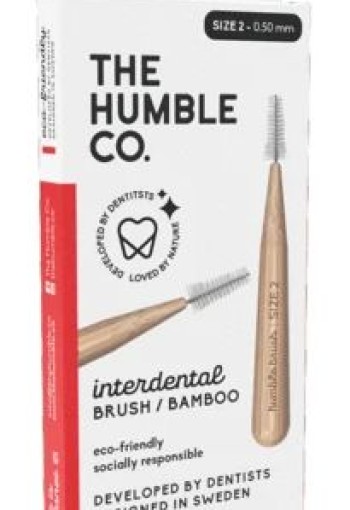 The Humble Co Interdental borstel 0.50 mm rood (6 Stuks)