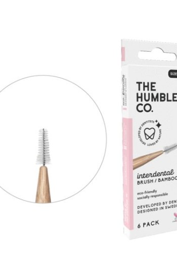 The Humble Co Interdental borstel 0.40 mm roze (6 Stuks)