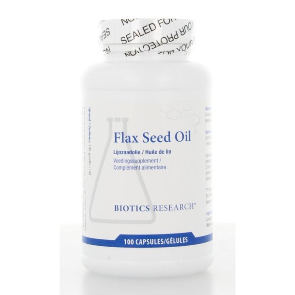 Biotics Lijnzaad/flax seed oil (100 Softgels)