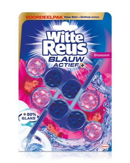 Witte Reus Toiletblok blauw actief bloesem (100 Gram)