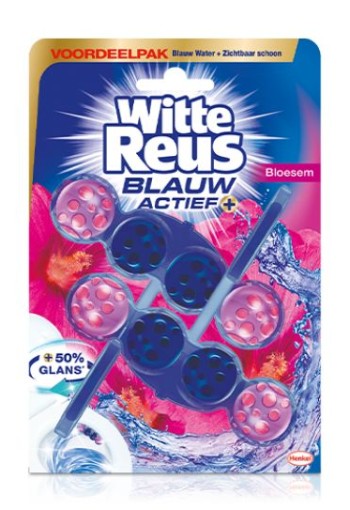 Witte Reus Toiletblok blauw actief bloesem (100 Gram)