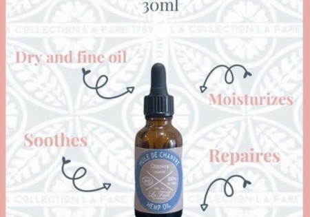 La Fare 1789 Natural organic hemp oil (30 Milliliter)