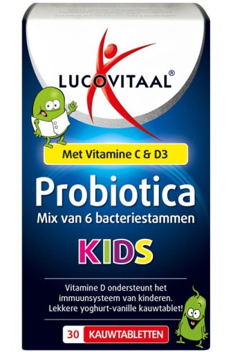 Lucovitaal Probiotica kids (30 Kauwtabletten)