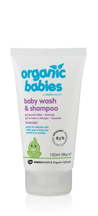 Green People Organic babies wash & shampoo lavender (150 Milliliter)