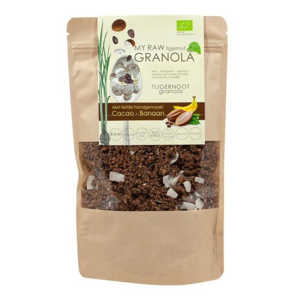 Vitiv Tijgernoot granola choc banaan bio (230 Gram)