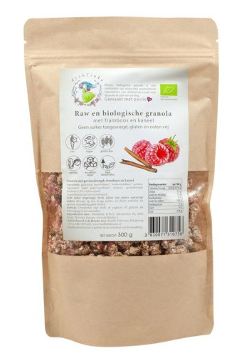 Vitiv Tijgernoot granola framboos kaneel bio (300 Gram)
