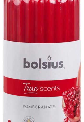 Bolsius True Scents stompkaars geur 120/58 pomegranate (1 Stuks)