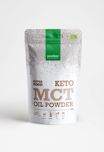 Purasana MCT olie poeder vegan bio (200 Gram)