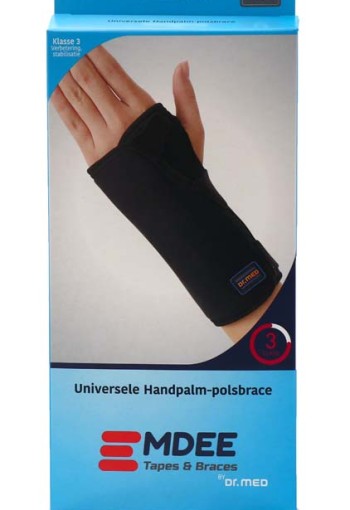 Emdee Pols dubbel support zwart (1 Stuks)