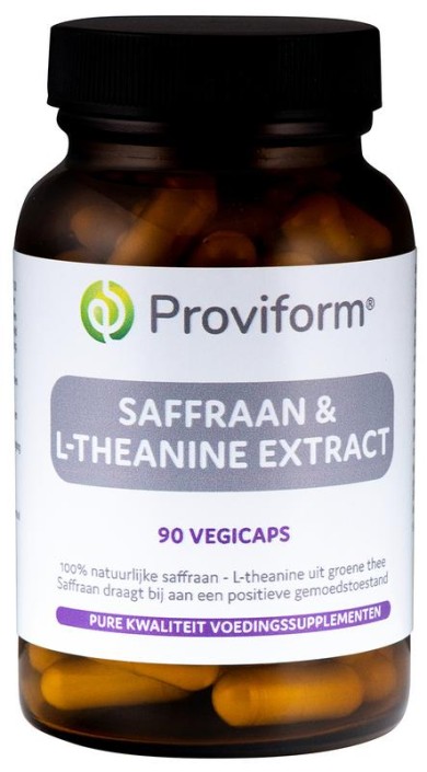Proviform Saffraan 30mg active & theanine 100mg (90 Vegetarische capsules)