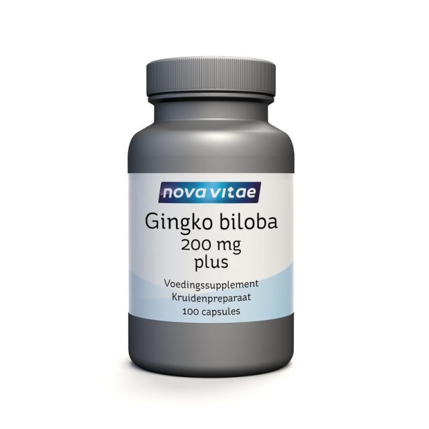 Nova Vitae Ginkgo biloba 200mg plus (100 Capsules)