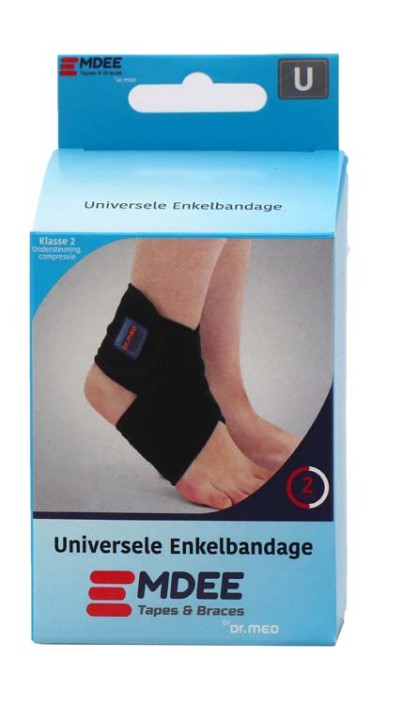 Emdee Enkel supportband blauw (1 Stuks)