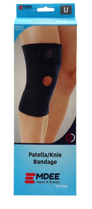 Emdee Knieband met stabilizers blauw (1 Stuks)