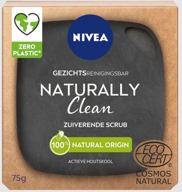 Nivea Naturally clean zuiverende scrub (75 Gram)