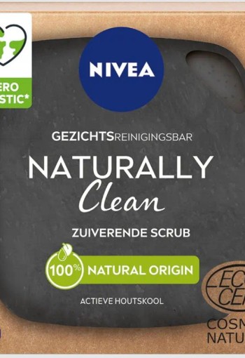 Nivea Naturally clean zuiverende scrub (75 Gram)