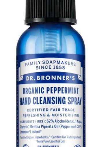 Dr Bronners Handspray pepermunt (60 Milliliter)