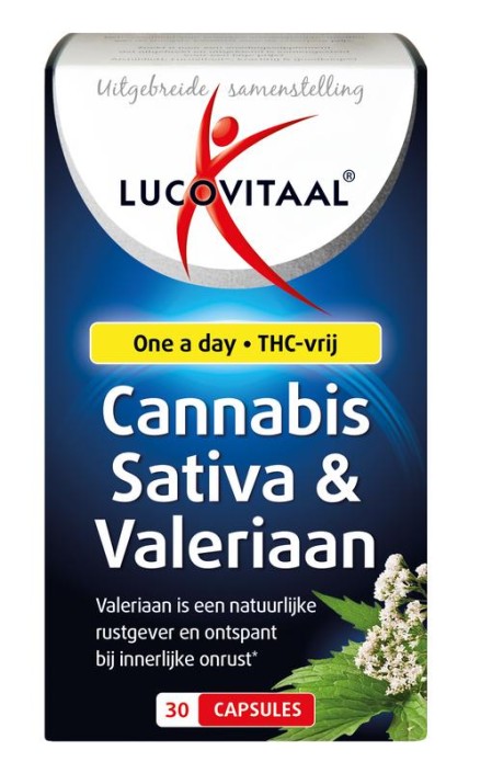 Lucovitaal Cannabis sativa & valeriaan (30 Capsules)