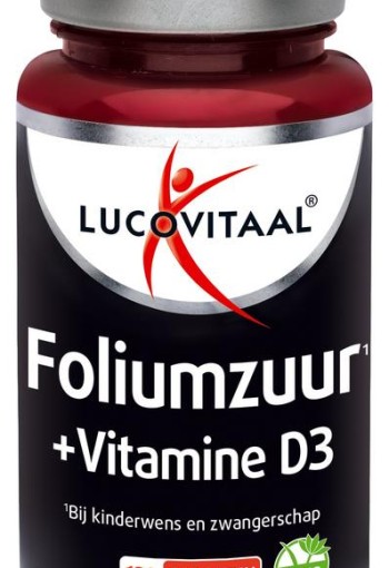 Lucovitaal Foliumzuur + vitamine D3 tabletten (120 Tabletten)