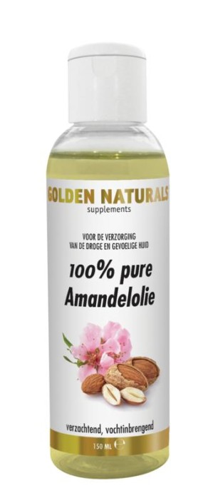 Golden Naturals Amandelolie 100% puur (150 Milliliter)