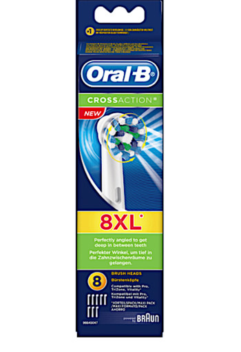 Oral-B CrossAction EB50 Opzetborstels 8 stuks