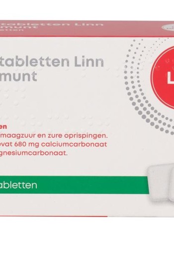 Linn Maagtabletten pepermunt (48 Kauwtabletten)