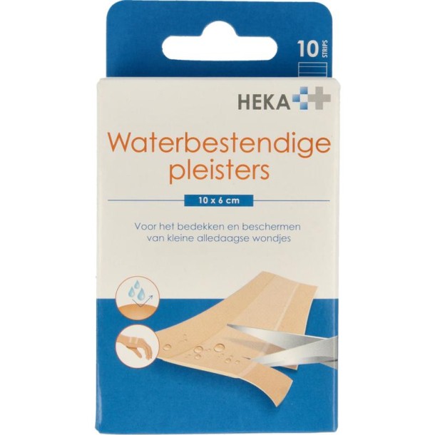 Heka Waterbestendige pleisters 10 x 6cm (10 Stuks)