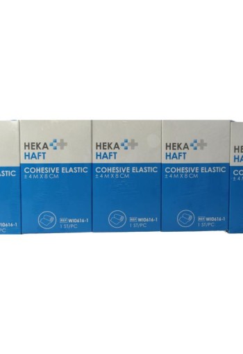 Hekahaft Cohesive windsel 4m x 8cm (5 Stuks)