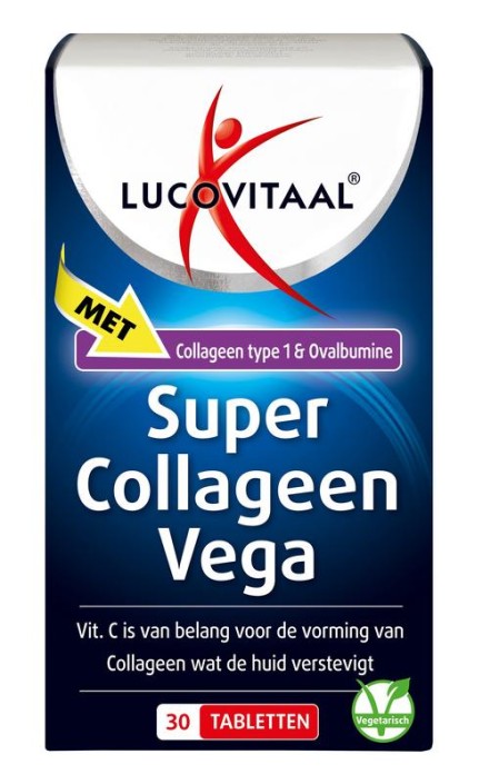 Lucovitaal Super collageen vega (30 Tabletten)
