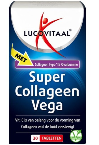Lucovitaal Super collageen vega (30 Tabletten)