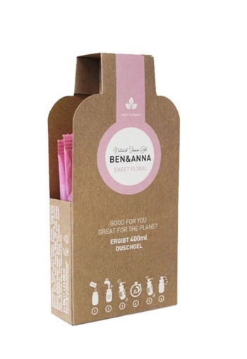Ben & Anna Showergel flakes sweet floral (2 Stuks)