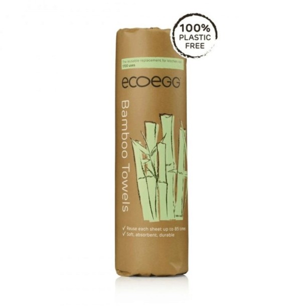 Eco Egg Bamboo schoonmaakdoekjes op rol (20 Stuks)