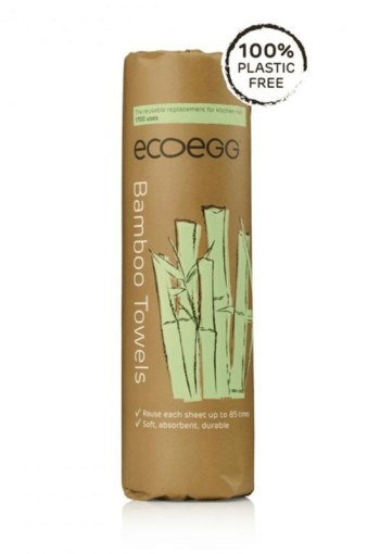 Eco Egg Bamboo schoonmaakdoekjes op rol (20 Stuks)
