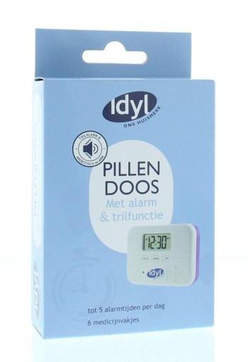Idyl Pillendoos met alarm en trilfunctie 6-vaks (1 Stuks)