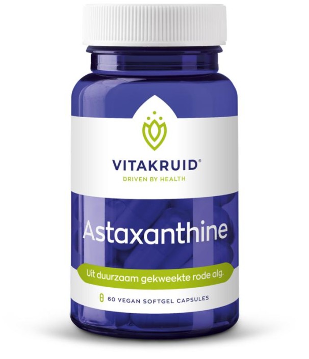 Vitakruid Astaxanthine Astapure 4mg duurzaam gekweekte alg (60 Vegetarische capsules)