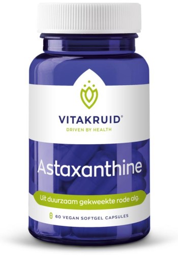Vitakruid Astaxanthine Astapure 4mg duurzaam gekweekte alg (60 Vegetarische capsules)