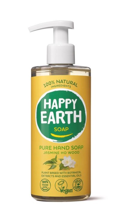 Happy Earth Handzeep jasmine ho wood (300 Milliliter)