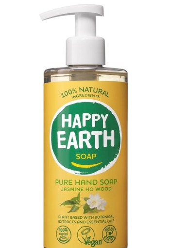 Happy Earth Handzeep jasmine ho wood (300 Milliliter)