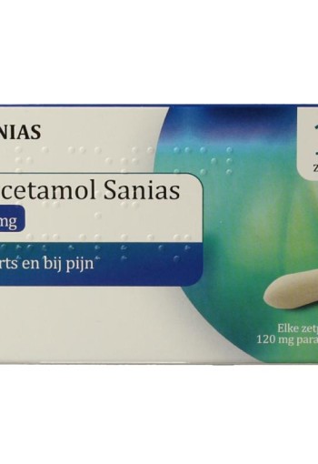 Sanias Paracetamol 120mg (10 Zetpillen)