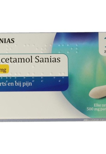 Sanias Paracetamol 500mg (10 Zetpillen)