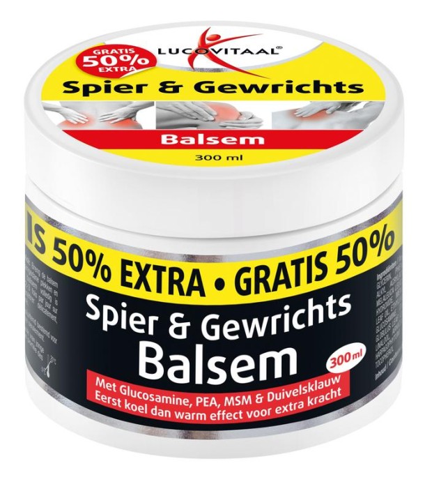 Lucovitaal Spier & gewrichtsbalsem 50% extra (300 Milliliter)