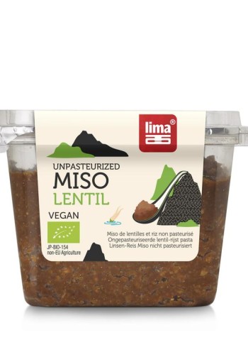 Lima Linzen miso ongepasteuriseerd bio (300 Gram)