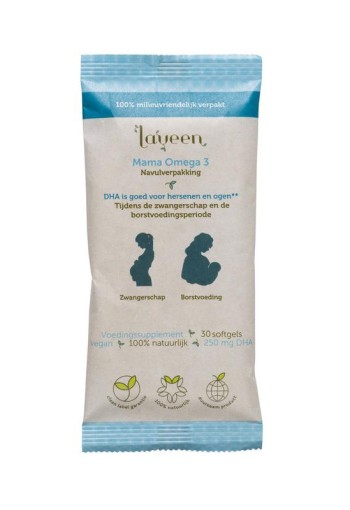 Laveen Mama omega 3 navulverpakking (30 Softgels)
