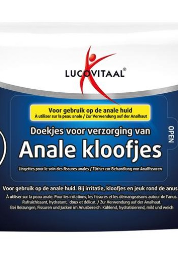 Lucovitaal Anale kloofjes doekjes (25 Stuks)