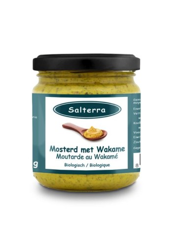 Salterra Mosterd met wakame bio (180 Gram)