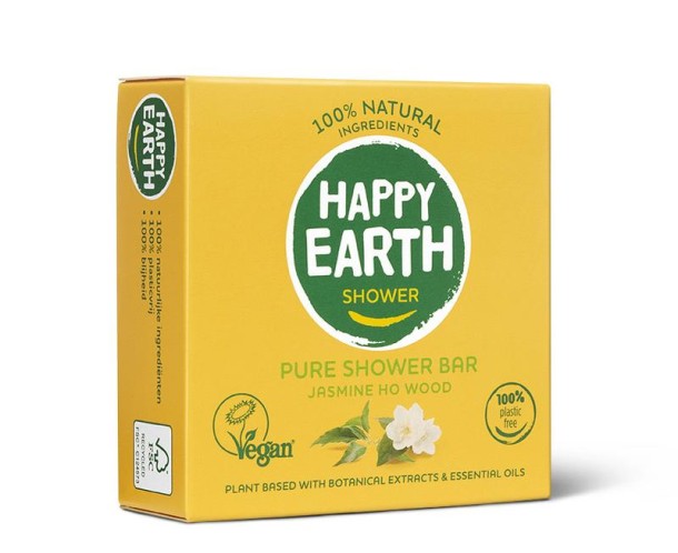 Happy Earth Showerbar jasmine ho wood (90 Gram)